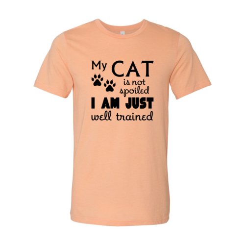 DT0175 My Cat Is Not Spoiled Shirt Red Alcestis