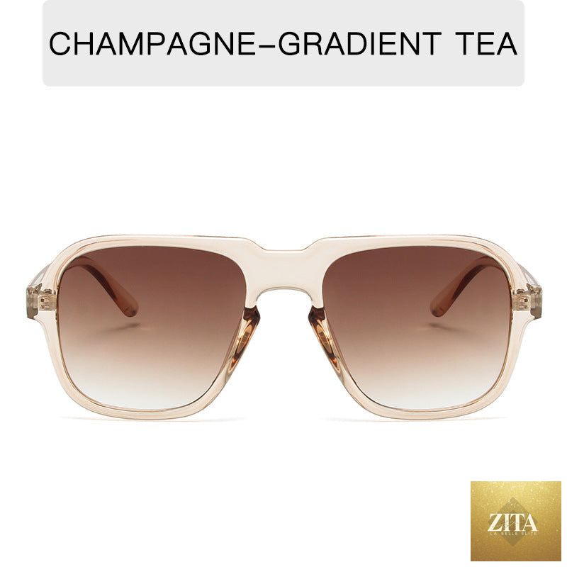 Vintage large rim sunglasses from FitiqueFit featuring bold frames, perfect for driving and fashion statements.
