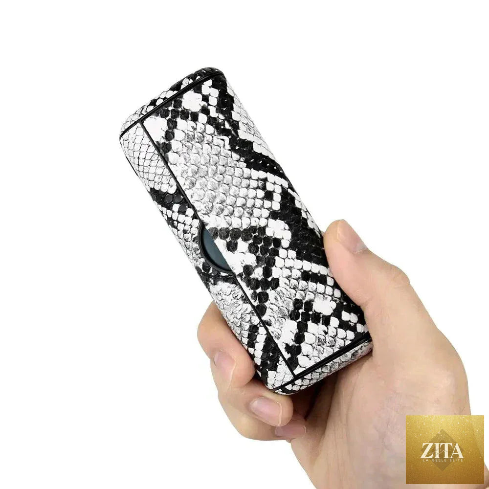Mandotos animal snake leather case with textured snake skin pattern, designed for stylish protection of your device.