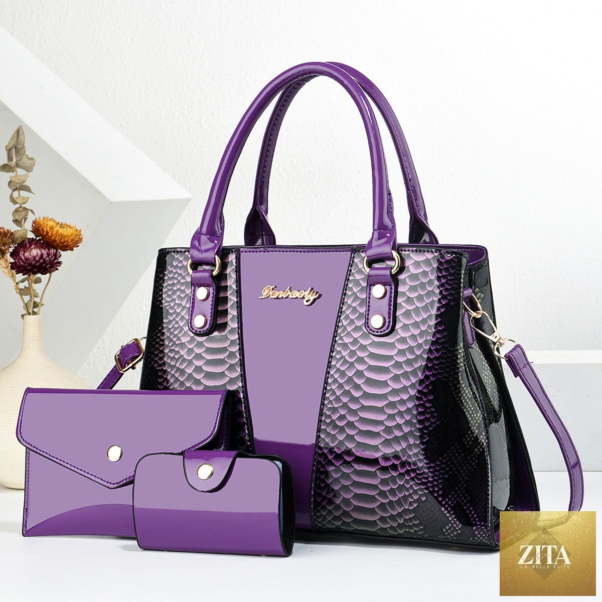 Large trendy shoulder crossbody tote bag from Social Buzz eSIMs with spacious design and sturdy straps.