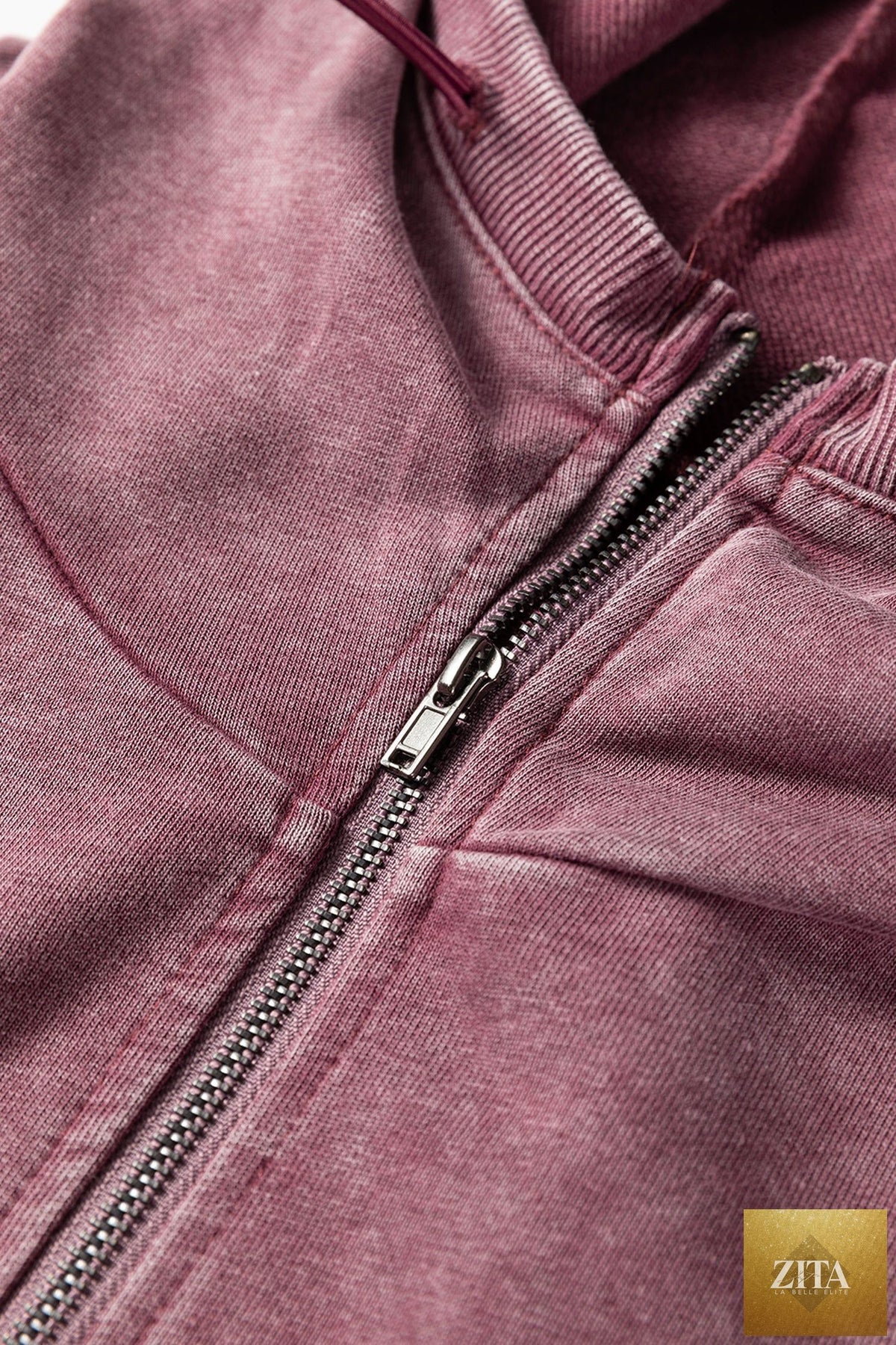 Black half zip hoodie with kangaroo pocket and mineral wash finish, relaxed fit sweatshirt from Wild and Free Boutique.