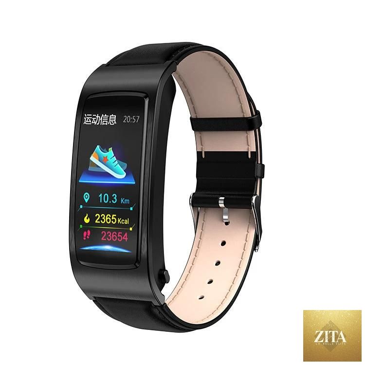 Vain Products men's smart watch with 114 screen info sync, call prompt, and sleek black design for modern men.