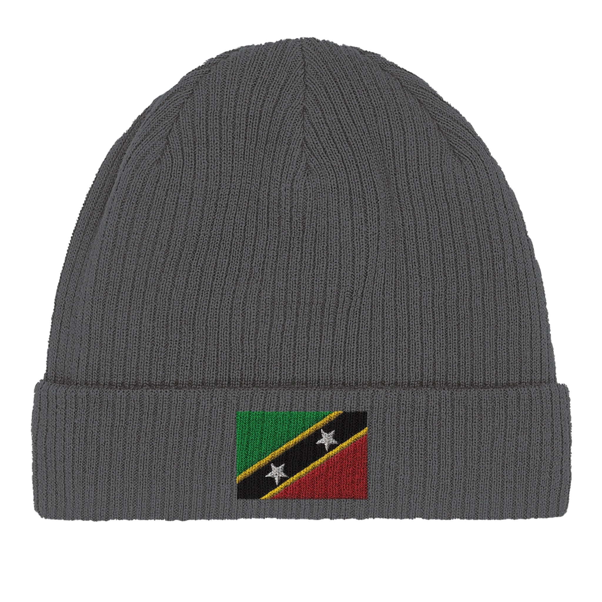 Bonnet en coton Drapeau de Saint-Christophe-et-Niévès Amethyst Clover