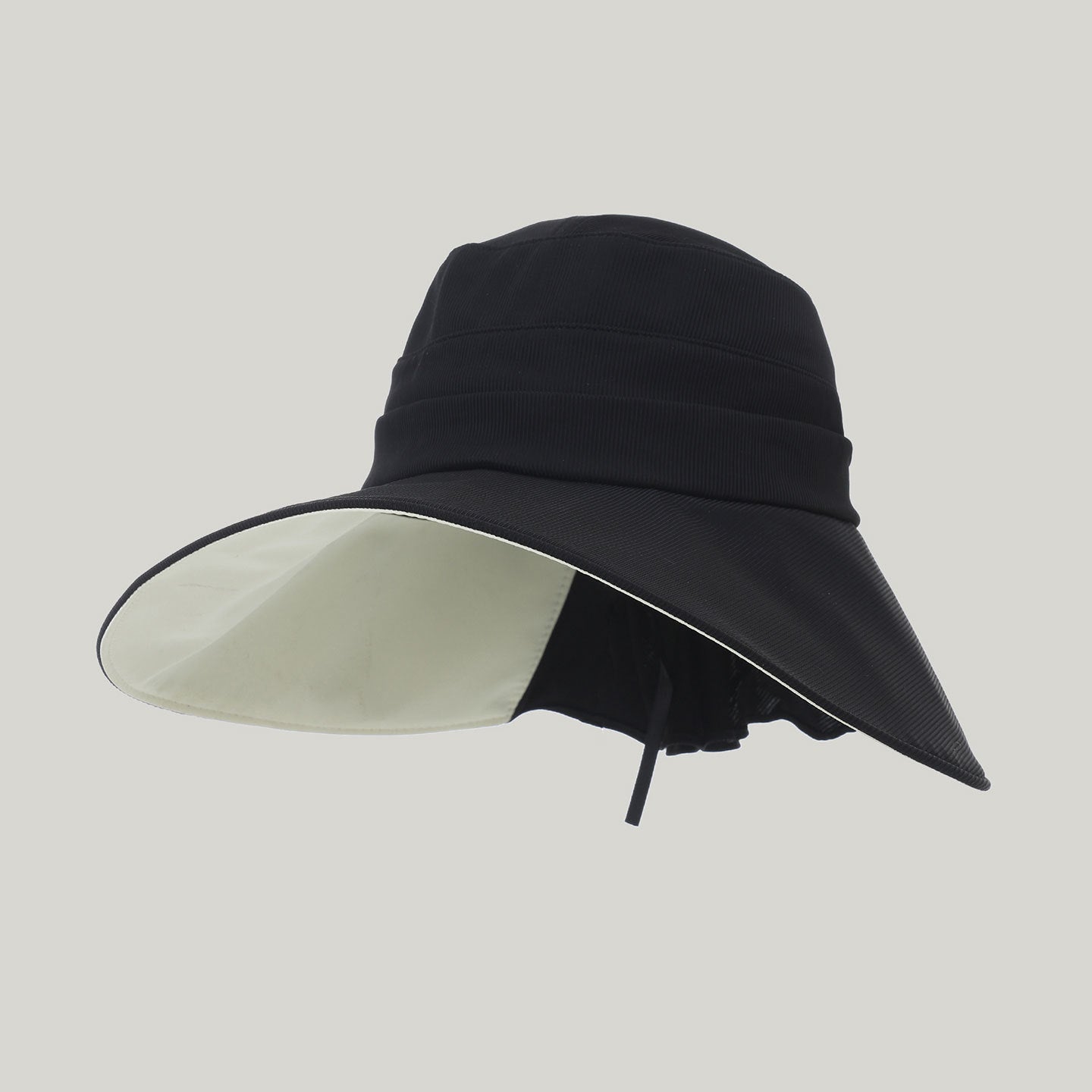 Women's wide-brim striped sun hat by FitiqueFit, lightweight outdoor hat with UV protection and breathable fabric.