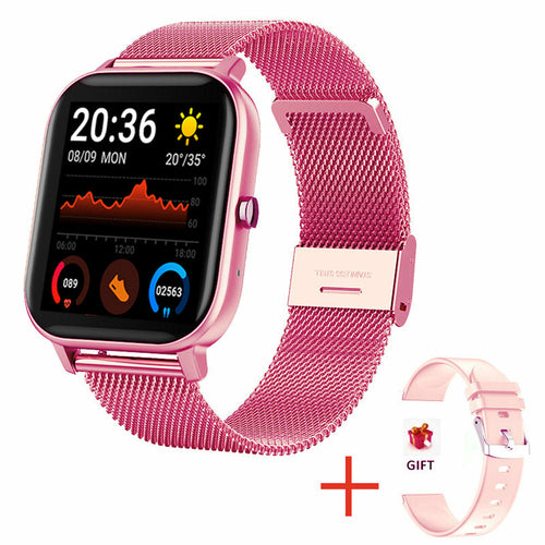 Smart Watch Heart Rate Blood Pressure Color Screen Exercise Maroon Asteria