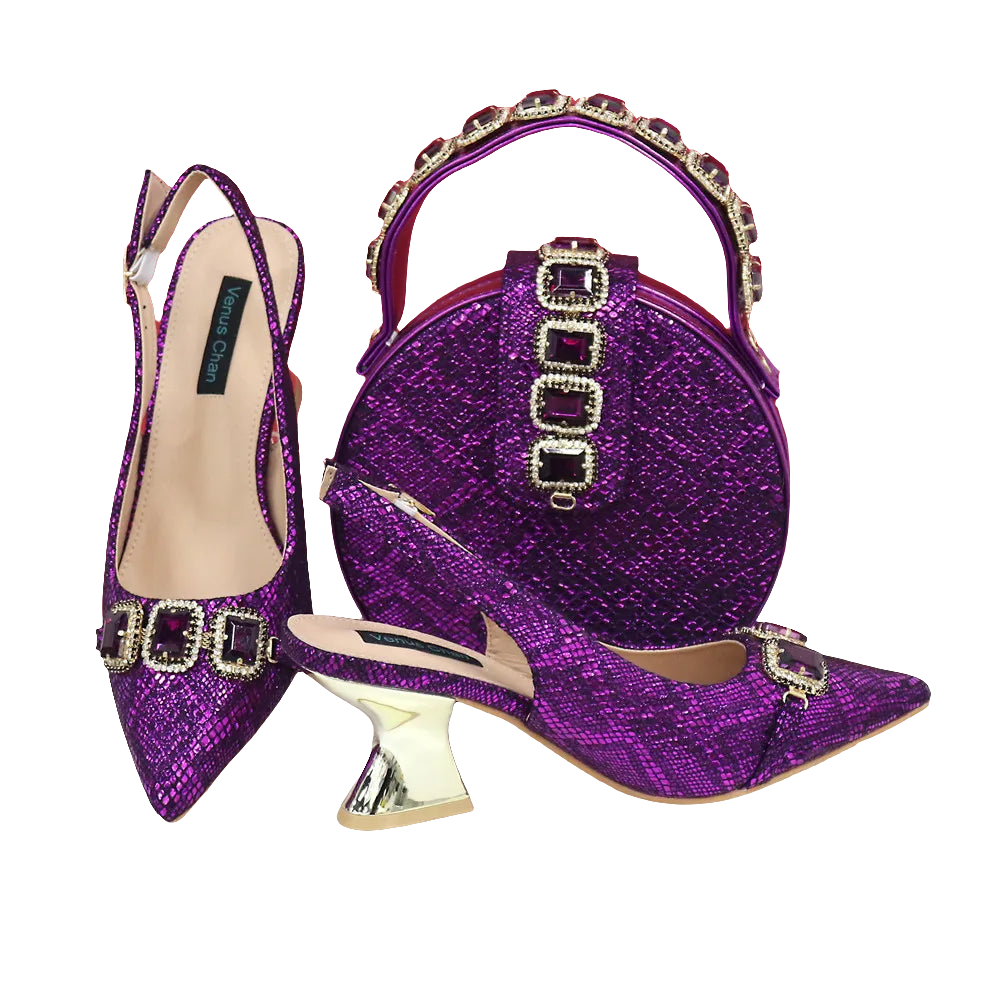 Ladies Shoes Matching Bag Set EDN12