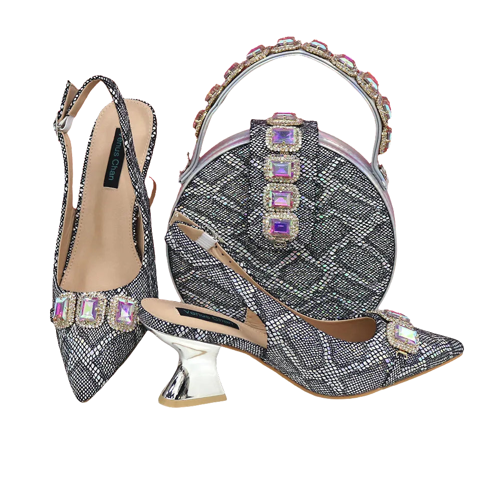 Ladies Shoes Matching Bag Set EDN12