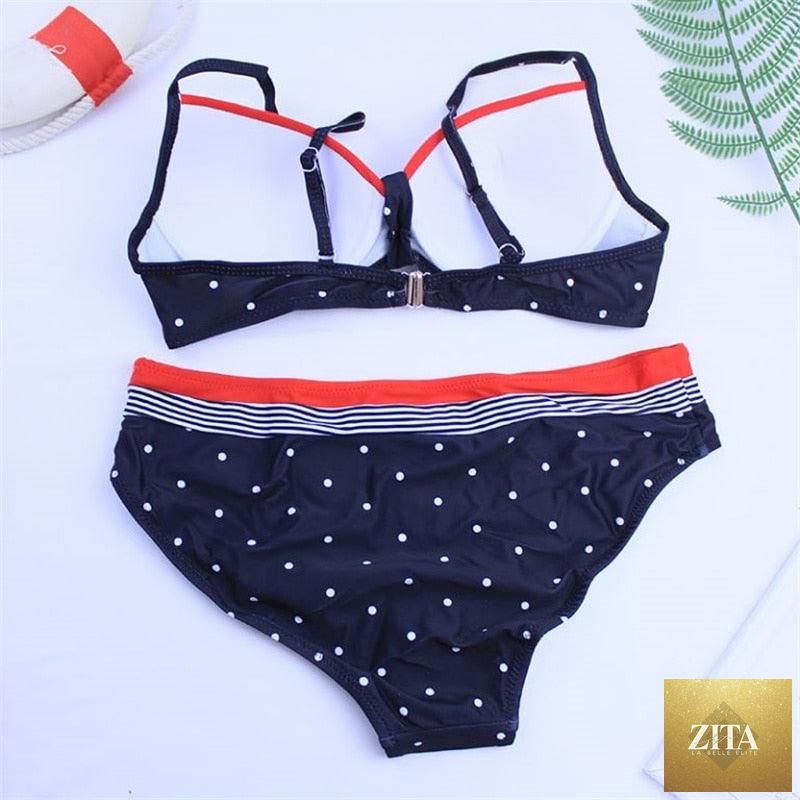 Stevvex two-piece high waist bikini set for women with puff sleeves, solid color, backless design, perfect for summer beachwear.