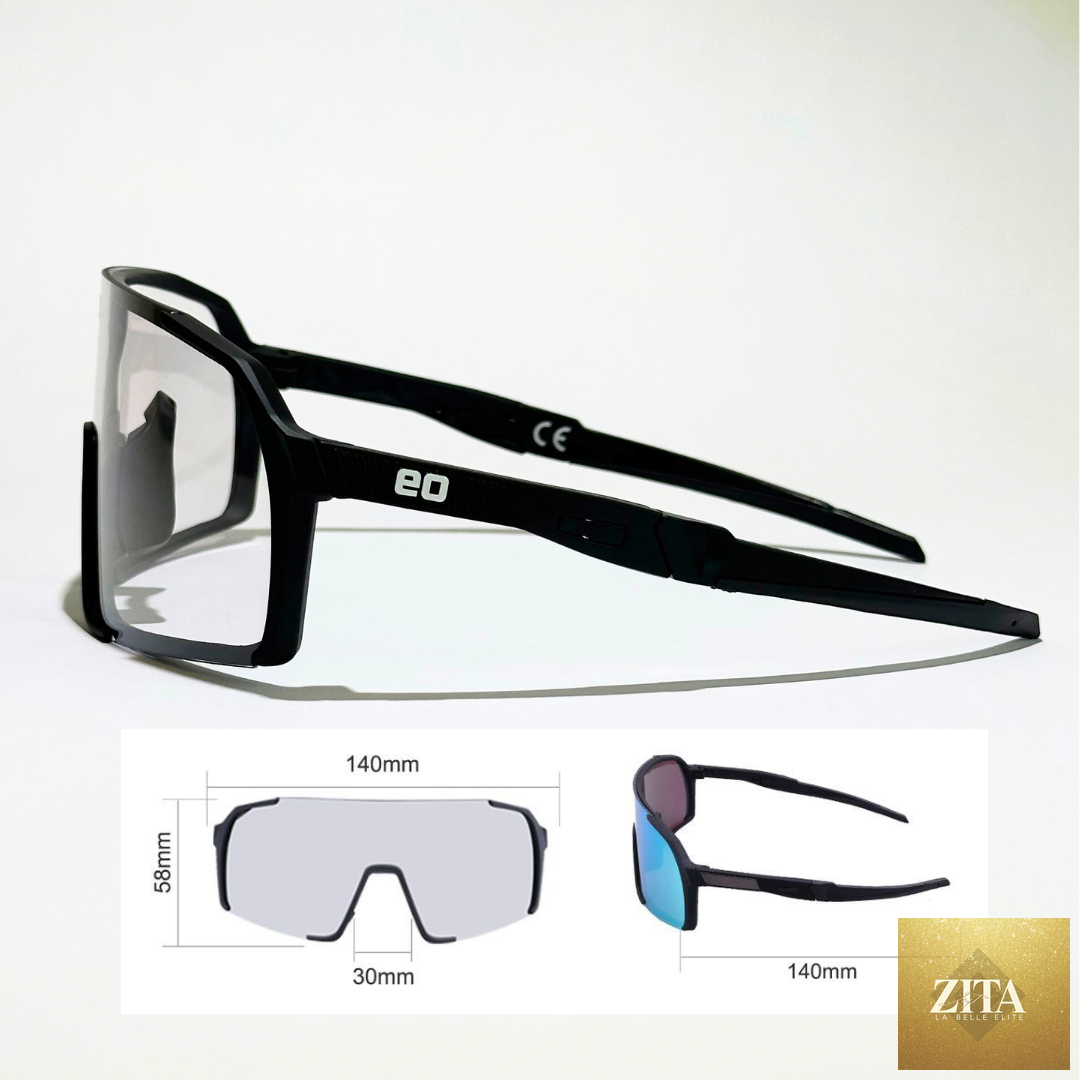 Eastern Outer Uno Mas Photochromic+ sunglasses with black frames and light-sensitive lenses, shown in profile view.