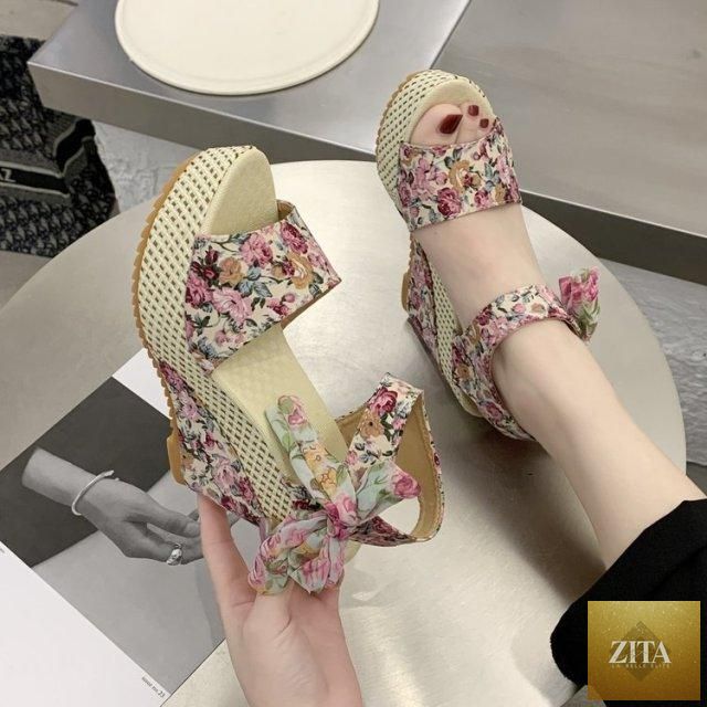 Stevvex women's high-heeled summer sandals with bowknot design, ankle strap, slingback style, and platform for stylish occasions.