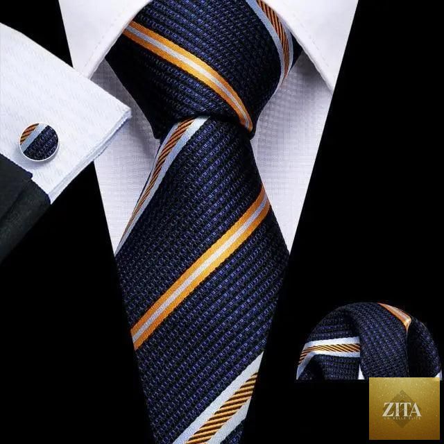 Elegant silk men's necktie from Stevvex featuring a stylish design, perfect for business, wedding, or party wear with a soft finish.
