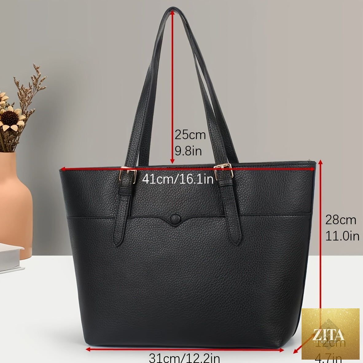 Elegant women's shoulder bag by Social Buzz eSIMs featuring a spring-inspired design with European and Korean aesthetic details.