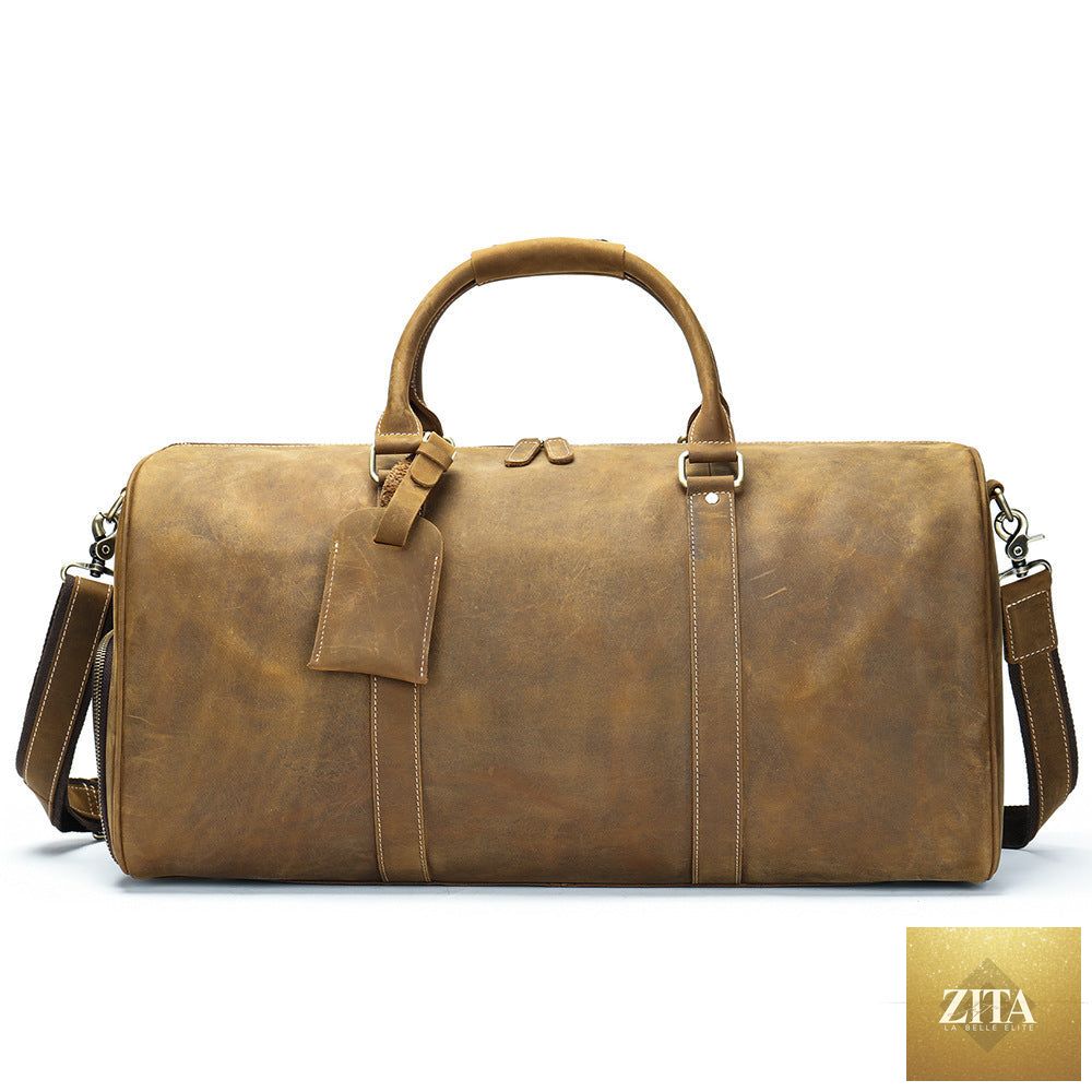 Large capacity men's travel bag by Social Buzz eSIMs, outdoor travel bag with multiple compartments and durable design.