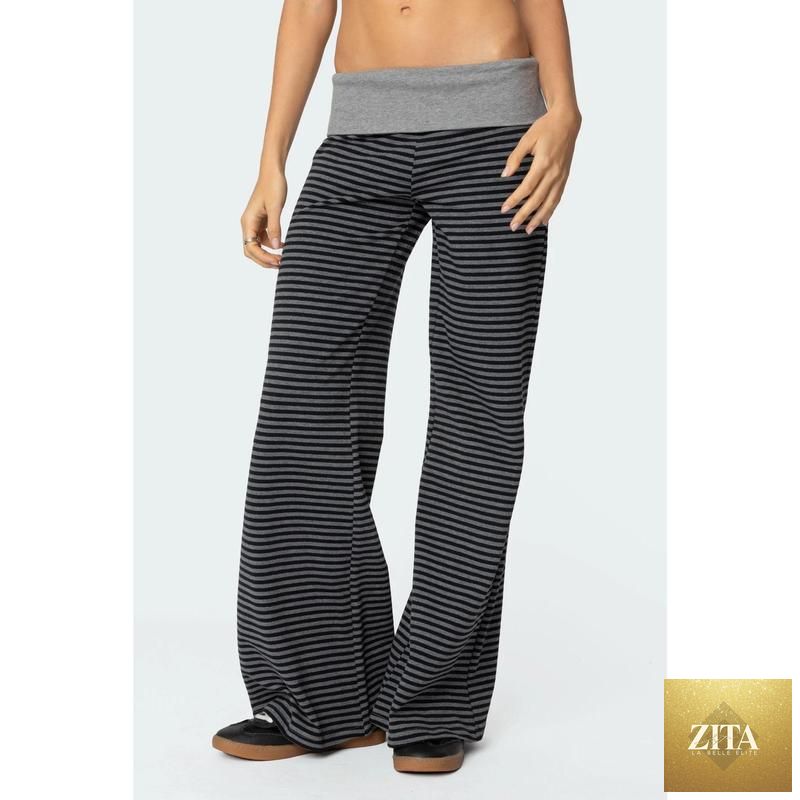Women's loose-fit casual pants from My Store, foldable and lightweight, perfect for spring and summer comfort.