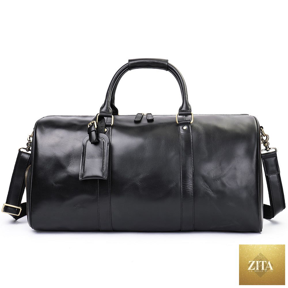 Large men's outdoor travel bag by Social Buzz eSIMs, multifunctional with ample storage for trips and adventures.