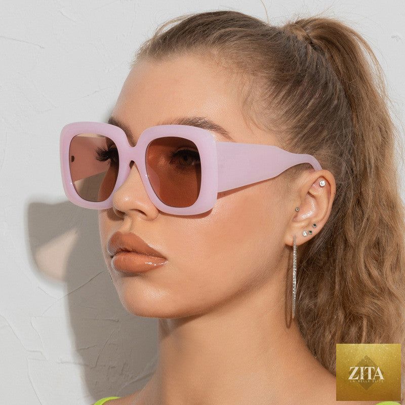 Retro outdoor UV400 sunglasses by FitiqueFit in six bold colorways, featuring classic design and UV protection.