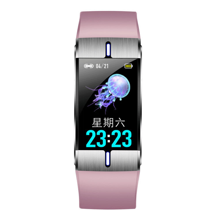 Blood Pressure Heart Rate Exercise Pedometer Smart Bracelet Maroon Asteria