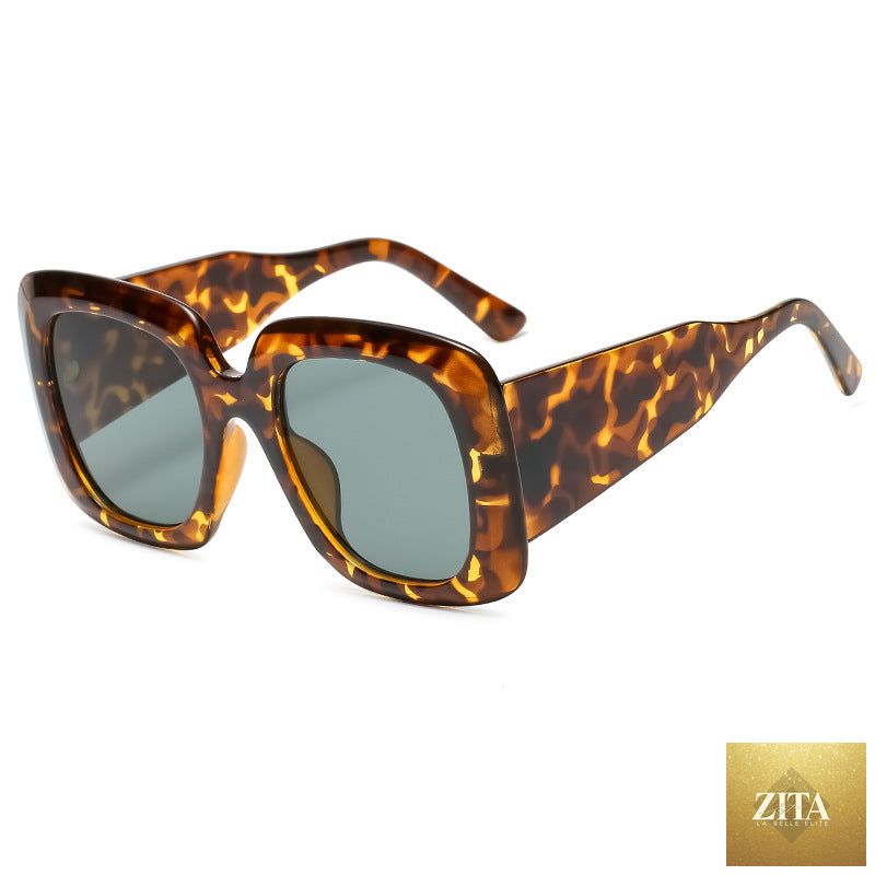 Retro outdoor UV400 sunglasses by FitiqueFit in six bold colorways, featuring stylish frames and polarized lenses.