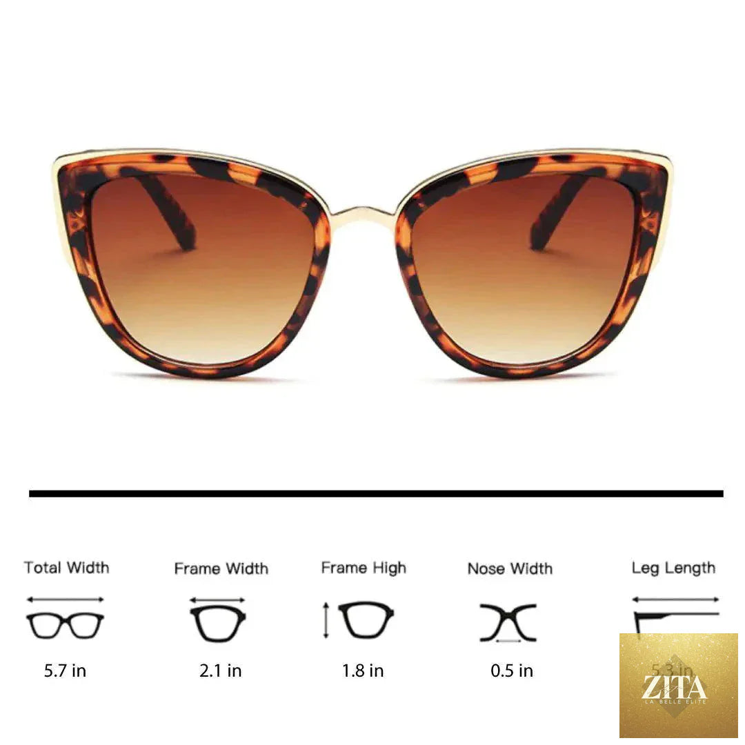 Mandotos Cleo Cat Eye Shades with black frames and tinted lenses, stylish eyewear for a fashionable look.