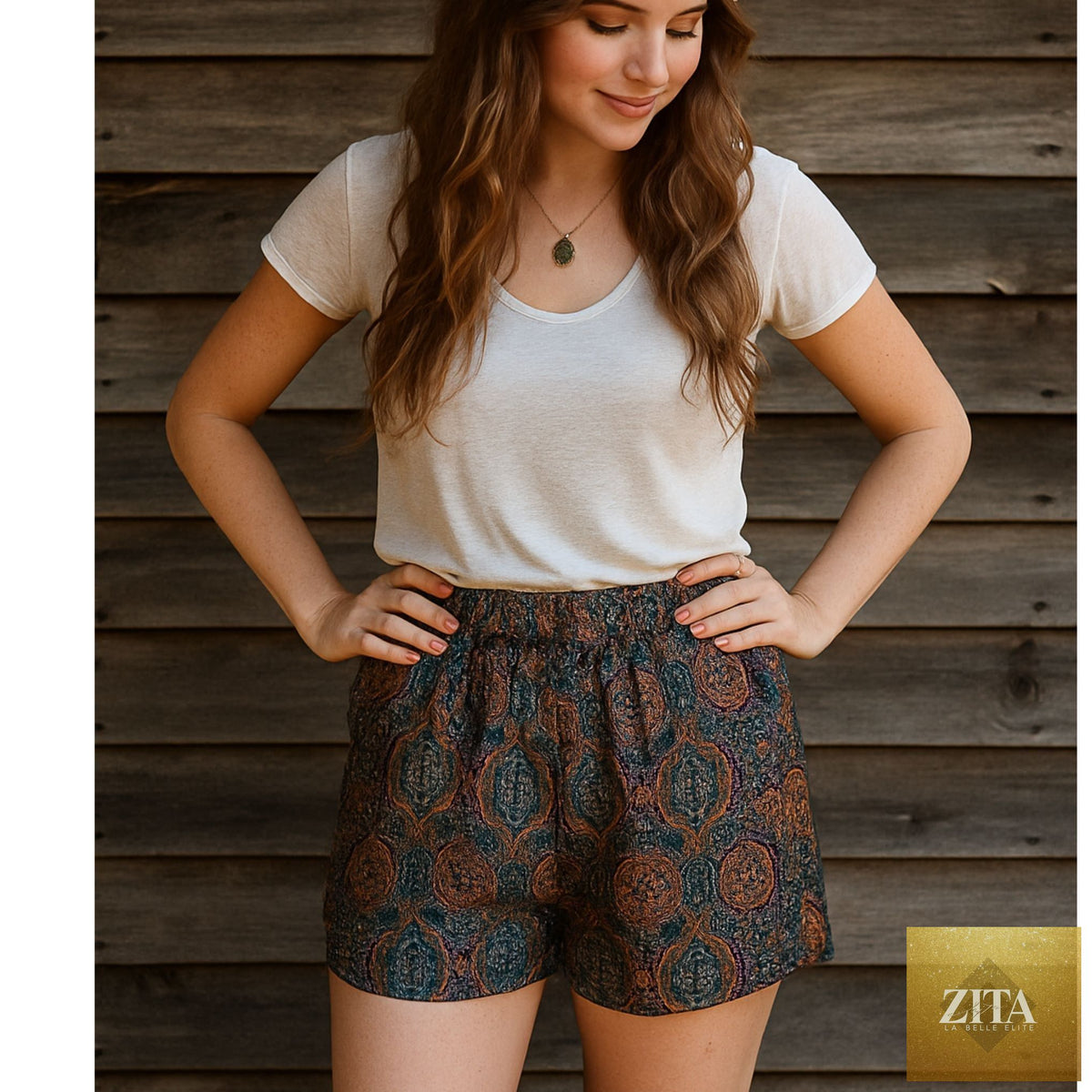 Darn Good Yarn Laurel Canyon Lounge Shorts in size 00-6, comfortable casual clothing for pre-teens, with a relaxed fit and soft fabric.
