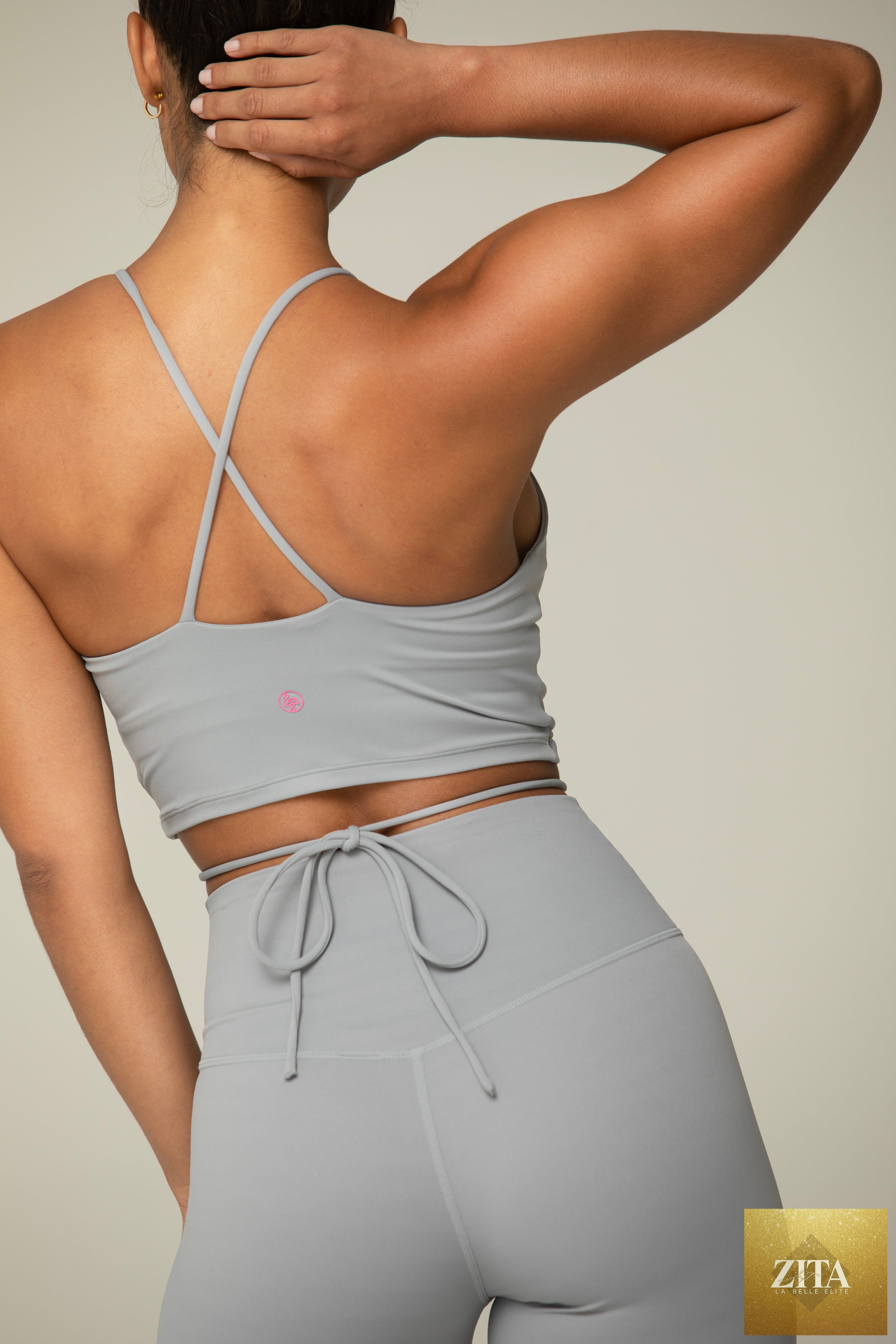Tie Strap Active Bra & Legging 2 Piece Set