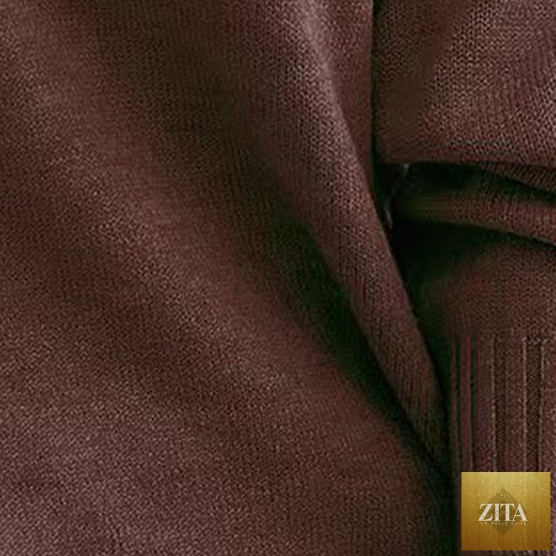 Women’s V-neck drop shoulder sweater by FitiqueFit, showcasing a casual long sleeve pullover in soft knit fabric.