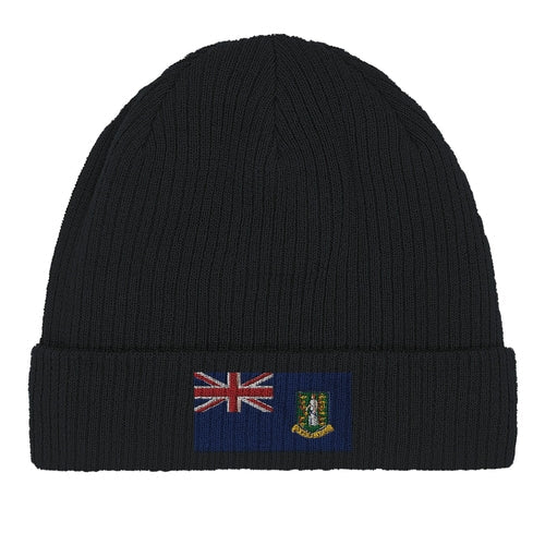 Bonnet en coton Drapeau des îles Vierges britanniques Amethyst Clover