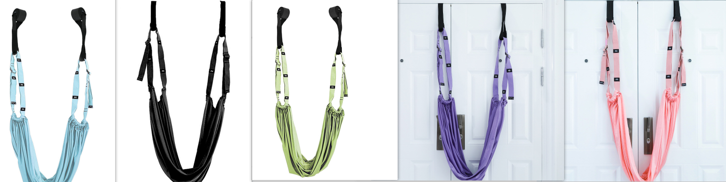 Fitness Hip Stretch Yoga Belt Inverted Rope Pull Stretch Maroon Asteria