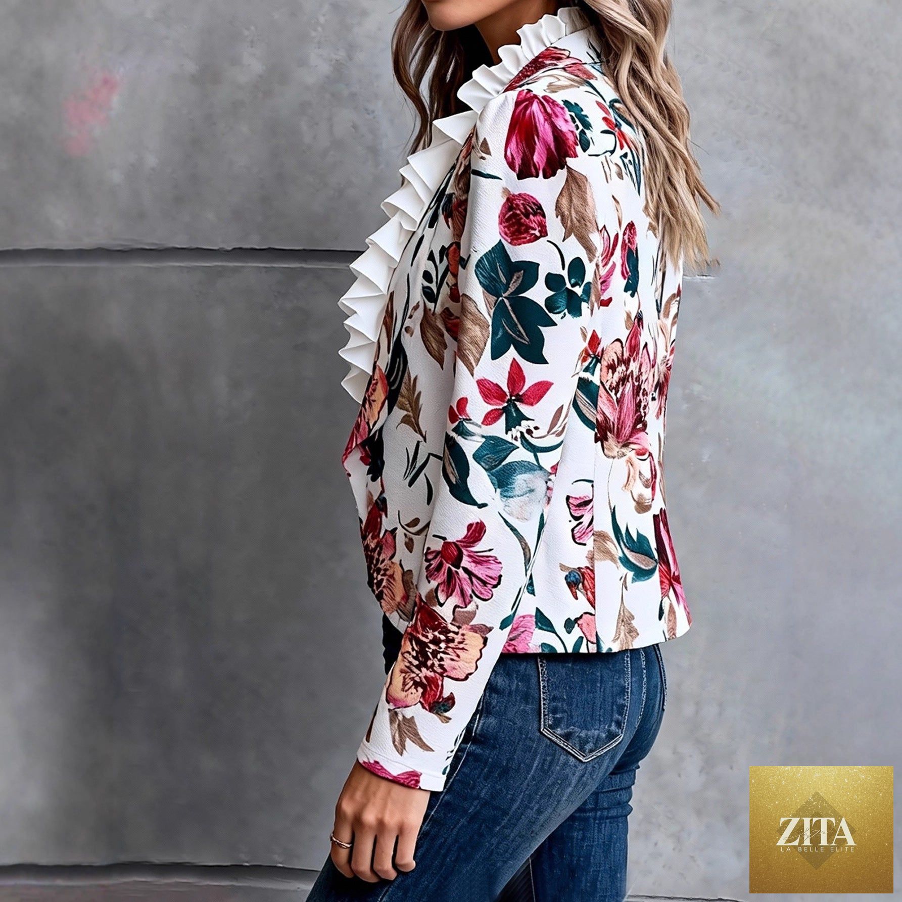 Women's casual commuter jacket by FitiqueFit, versatile all-match jacket top with a relaxed fit and stylish design.