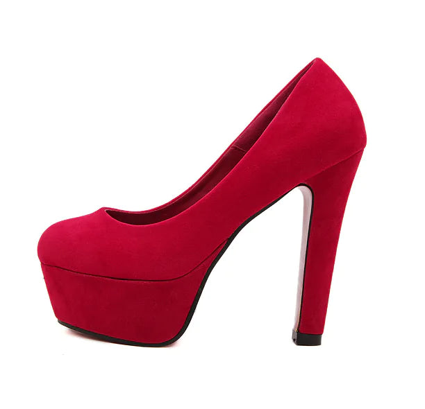 Women’s princess high heels with a stylish chunky platform design, featuring a sleek silhouette and trendy details.