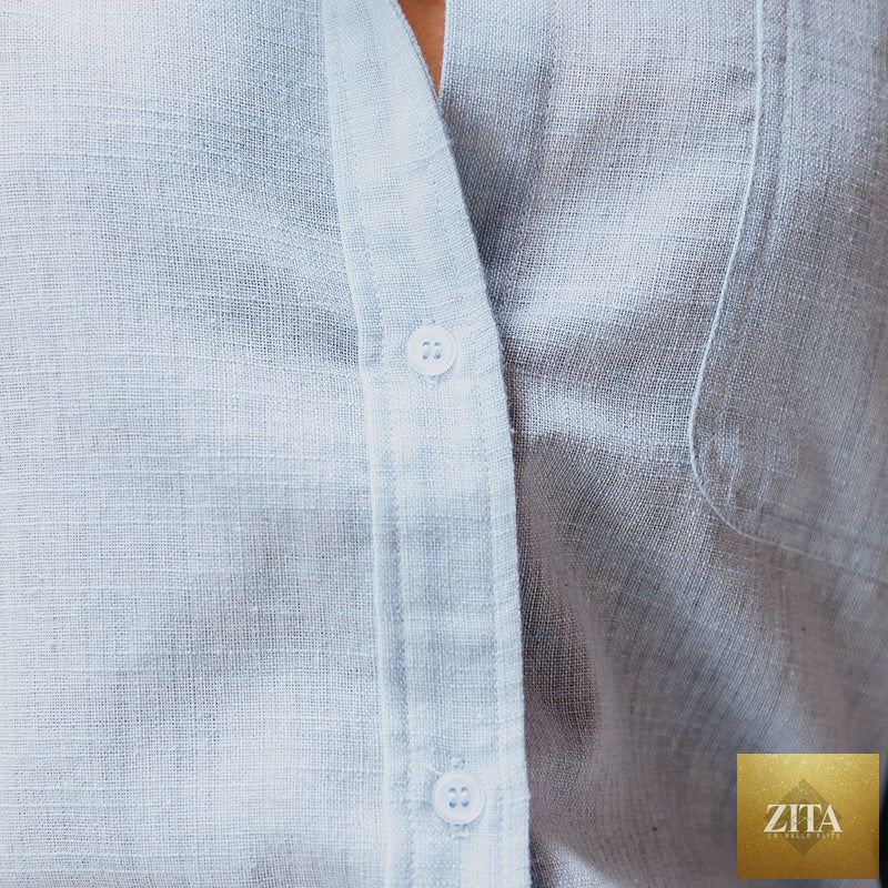 Zita La Belle Elite simple button front long sleeve casual shirt top with stylish design and classic fit.