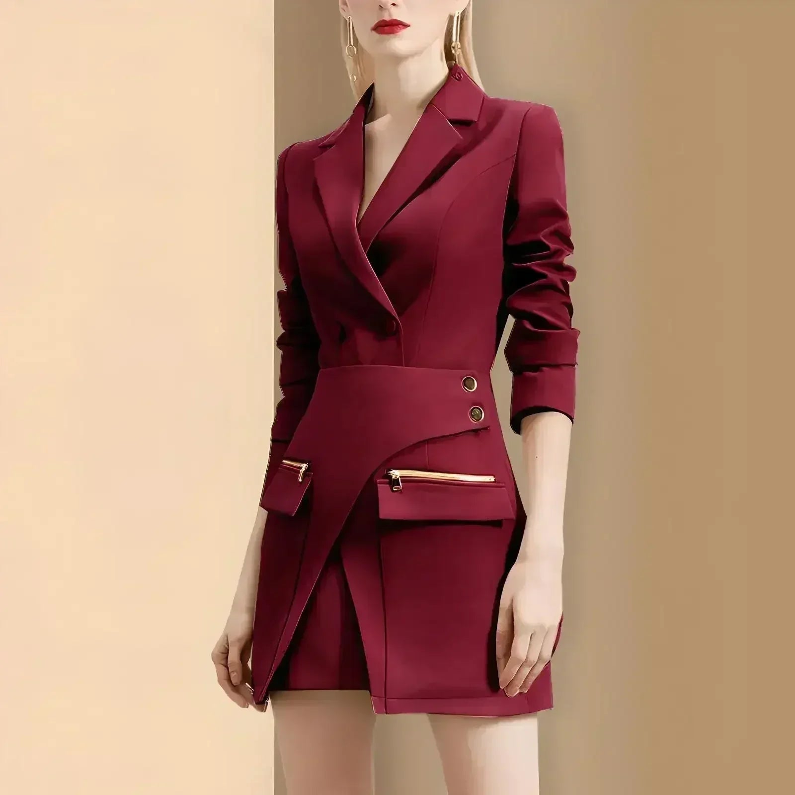 Femstylo OL Office Lady Suit Royal Edge Haute Edition 25 skirt and blazer set, tailored and stylish for professional attire.