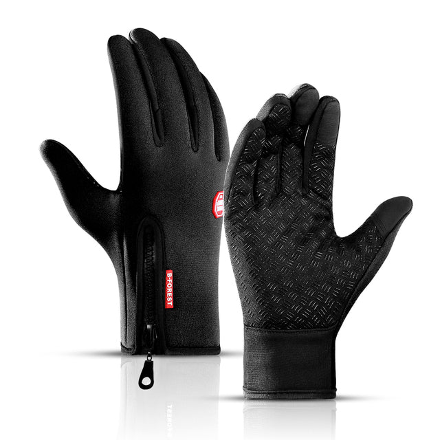 Thermal Gloves Winter Cycling Gloves With Wrist Support Touch Screen Teal Simba