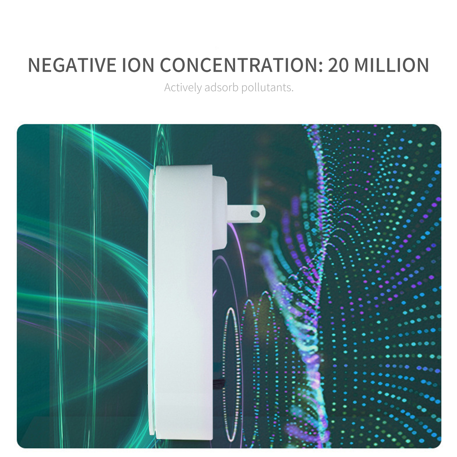 Plug In Air Purifier Mini Eliminator Freshener Air Cleaner Teal Simba