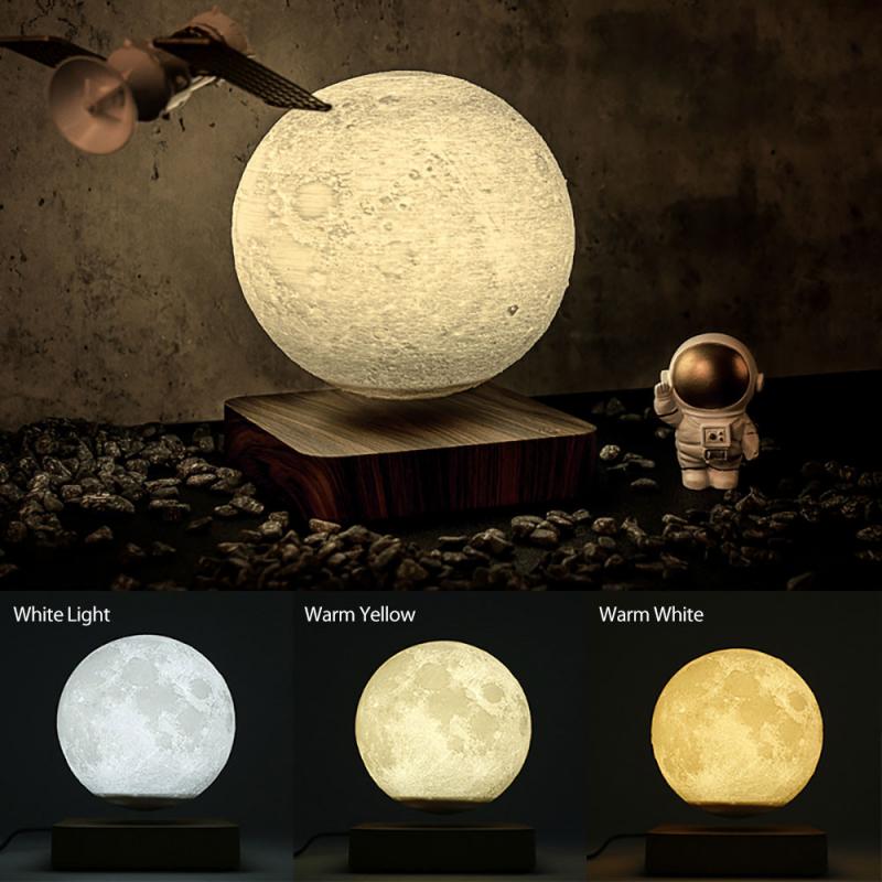 Novelty 3D Magnetic Levitation Moon Lamp Moon Floating Lamp Teal Simba
