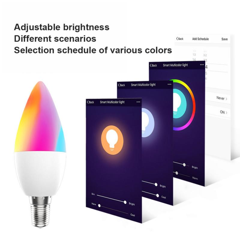 Tuya Smart Bulb WiFi Dual Mode E12 Port Alexa Voice Control RGB Teal Simba