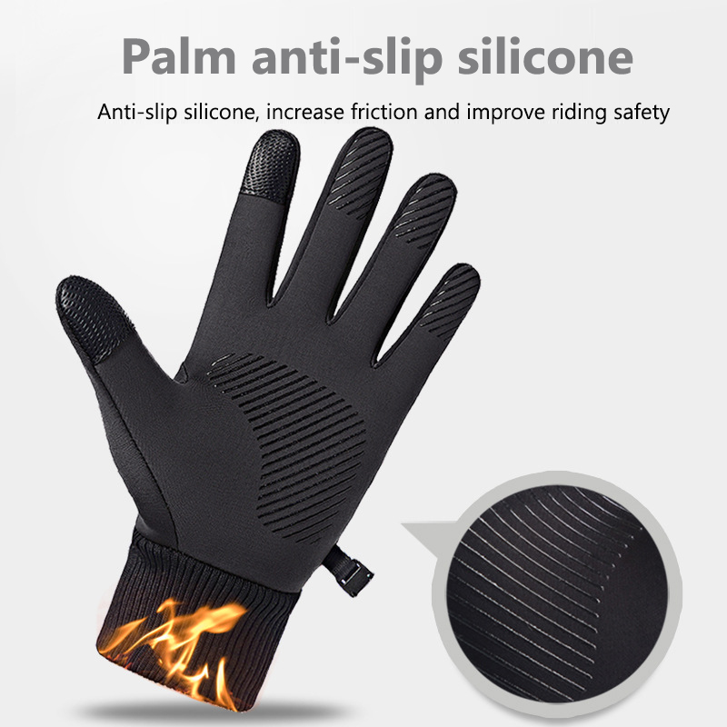 Touch Screen Fleece Gloves Non-slip Warm Winter Gloves Lilac Milo