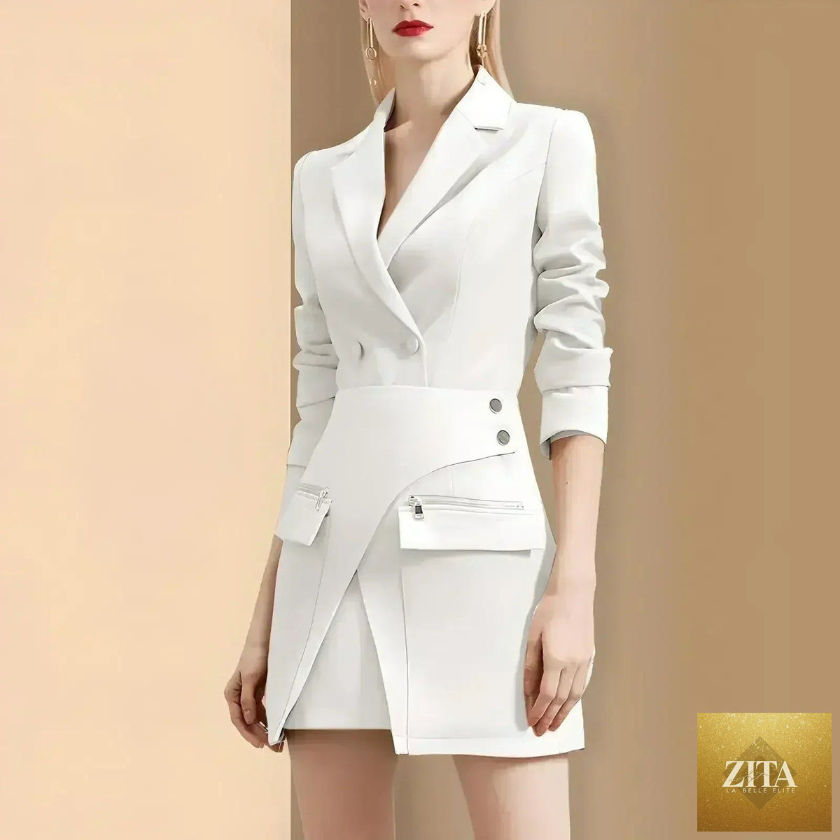 Femstylo OL Office Lady Suit Royal Edge Haute Edition 25 skirt and blazer set, stylish matching business attire for women.