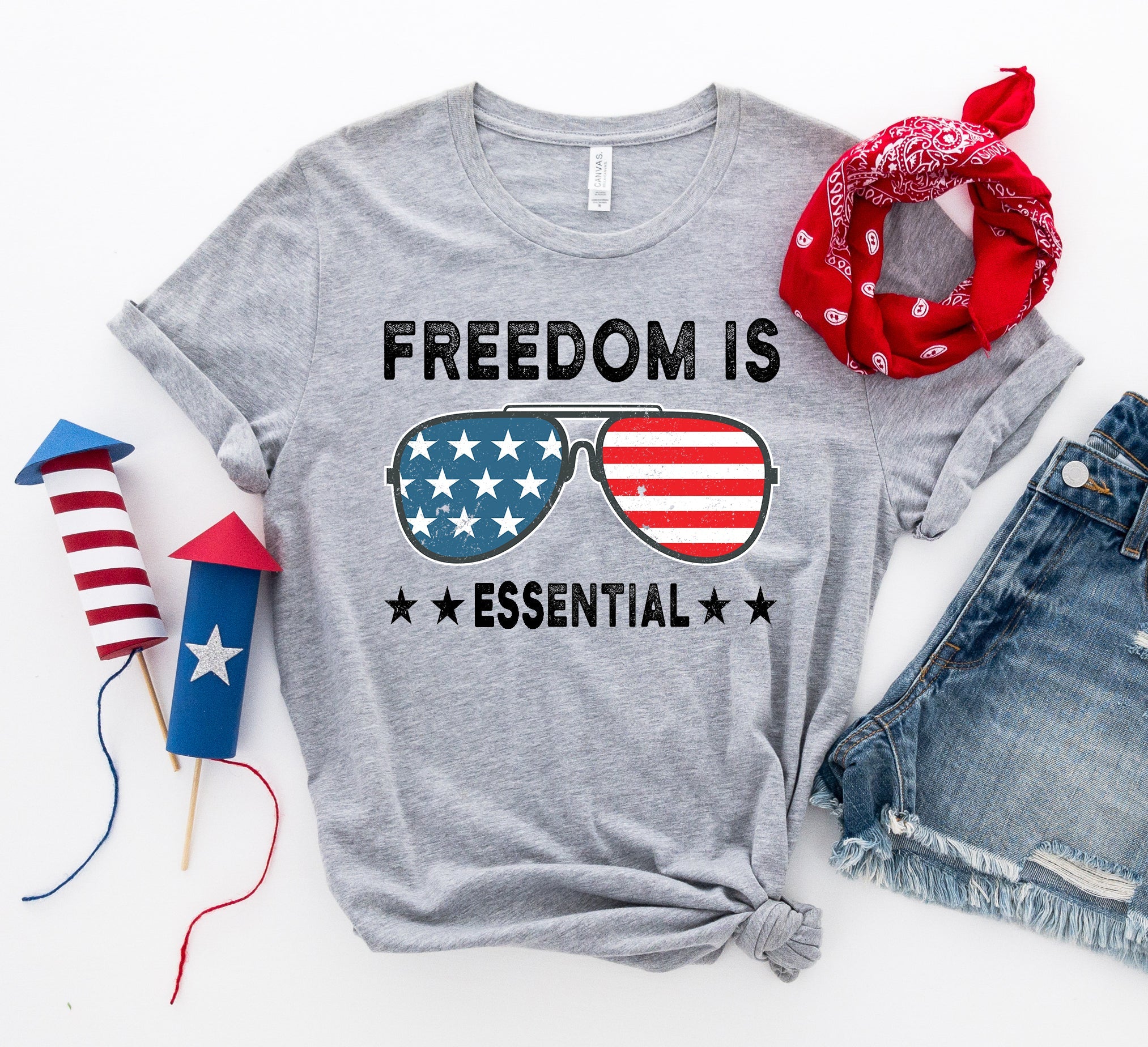 Freedom is essential T-shirt Agate