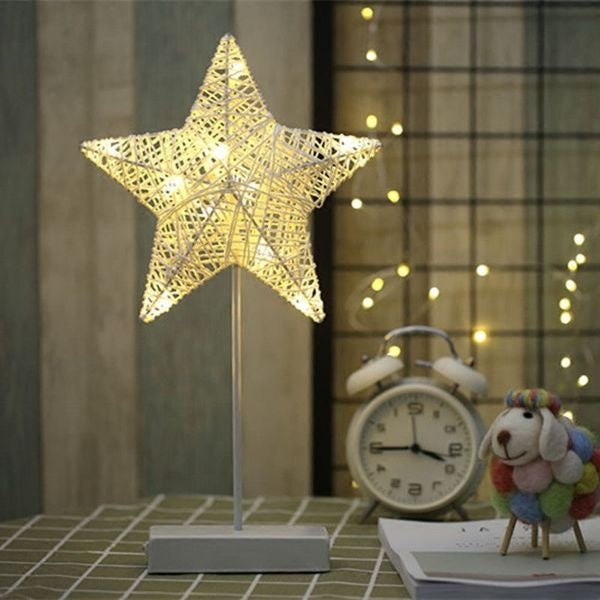 Star And Heart LED Lamp