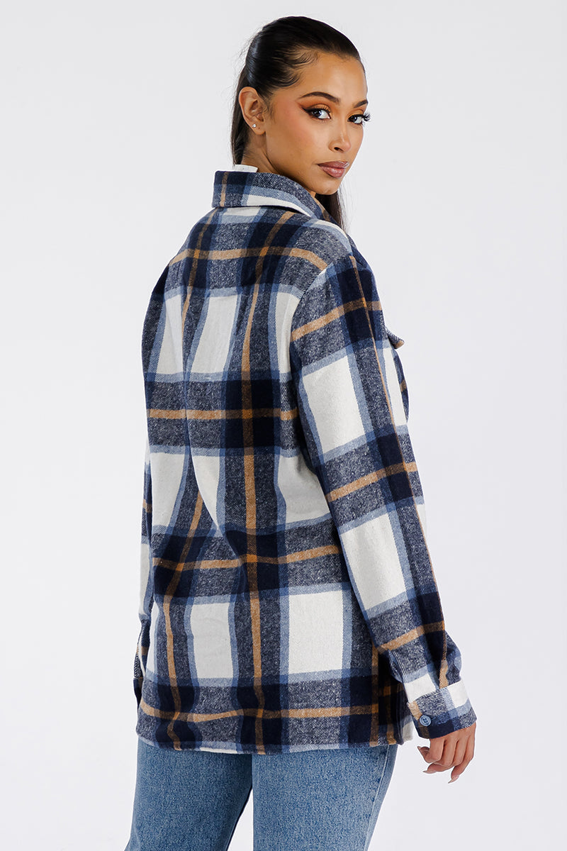 Boyfriend Oversized Soft Flannel Shacket FL506 Lime Milo