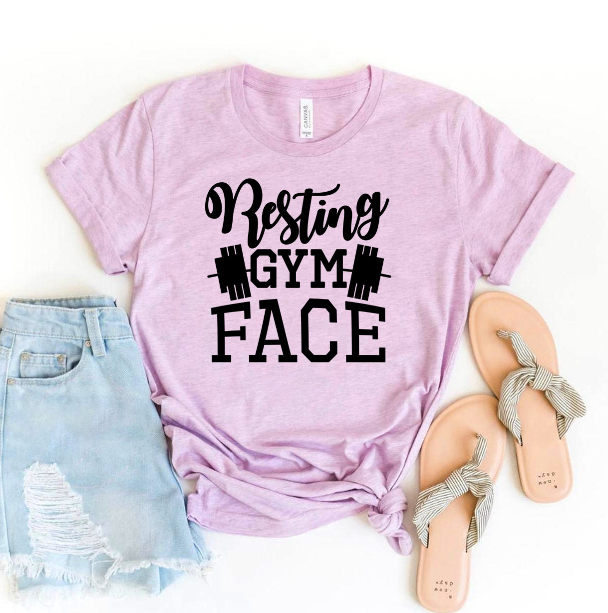 Resting Gym Face T-shirt Agate