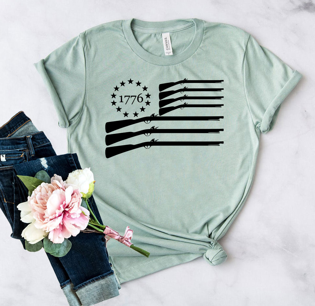American Rifle Flag Shirt