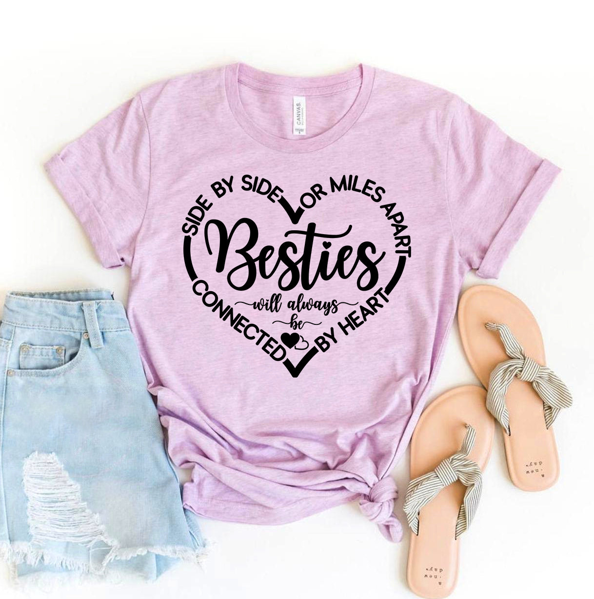 Side By Side Or Miles Apart T-shirt Agate