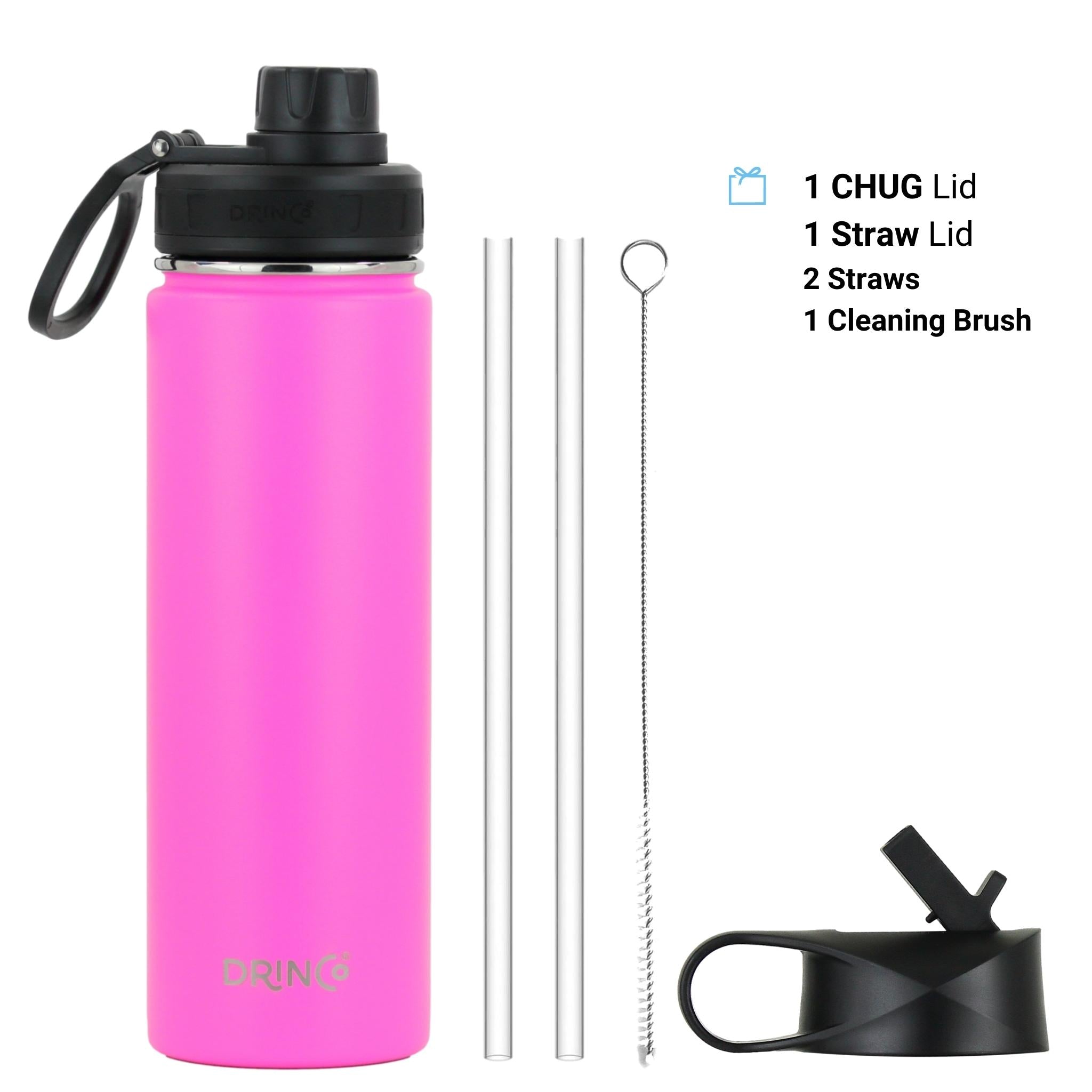 DRINCO® 22oz Stainless Steel Sport Water Bottle - Island Pink Orchid Lavender