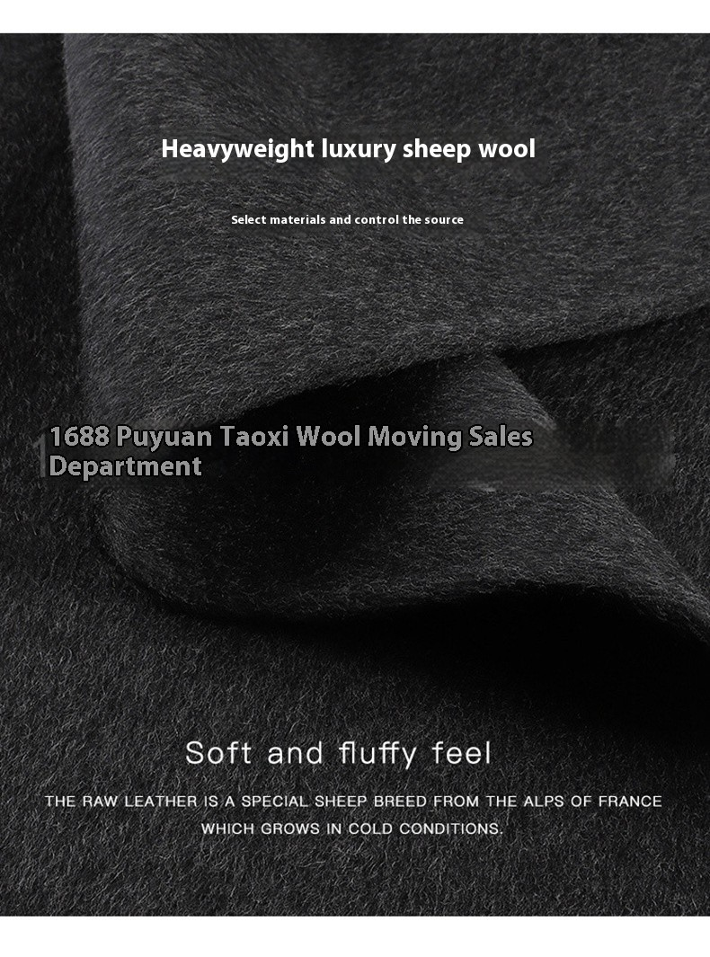 Angora Red Women's Loose Double-Sided Wool Overcoat – Elegant & Cozy