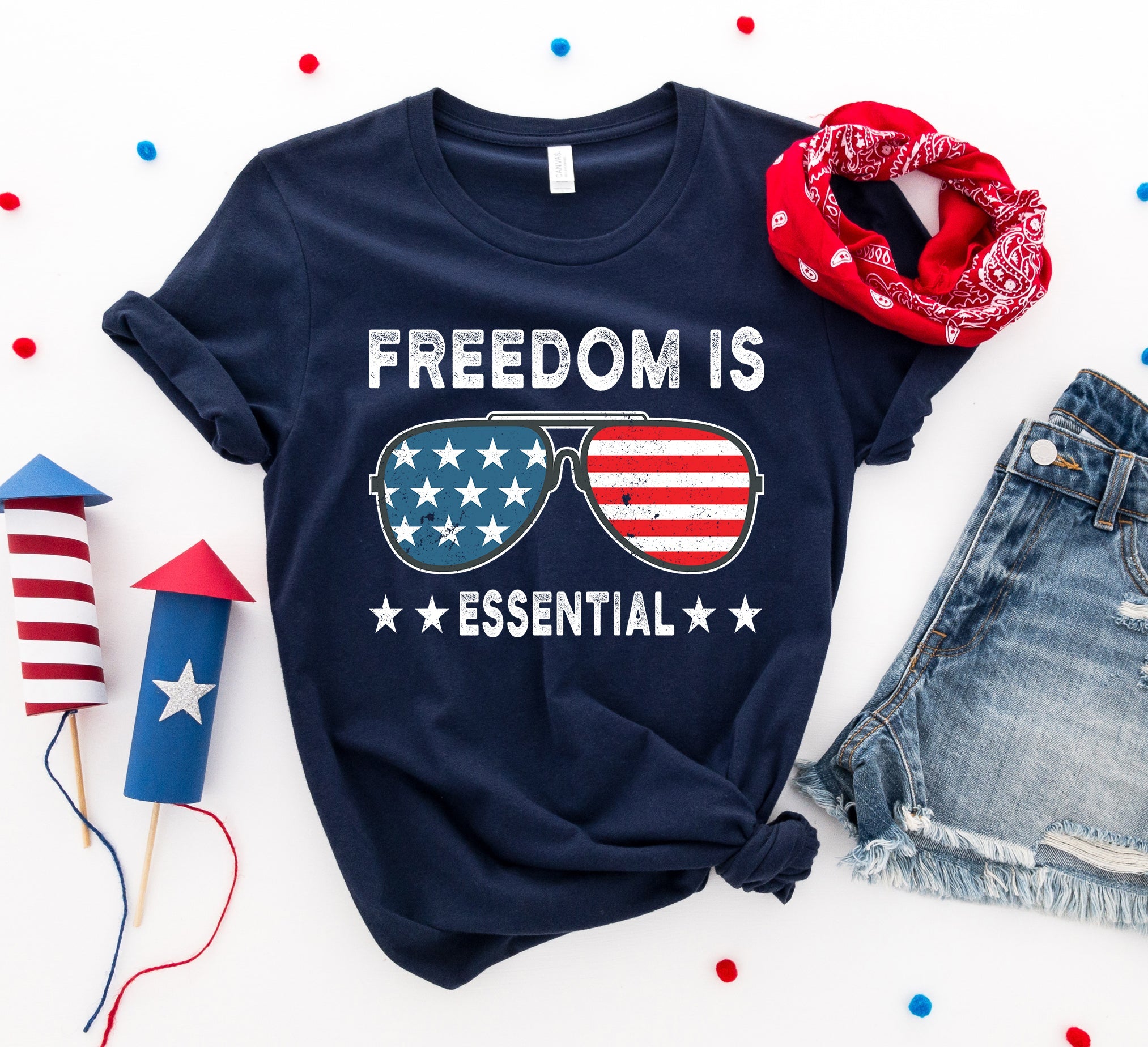 Freedom is essential T-shirt Agate