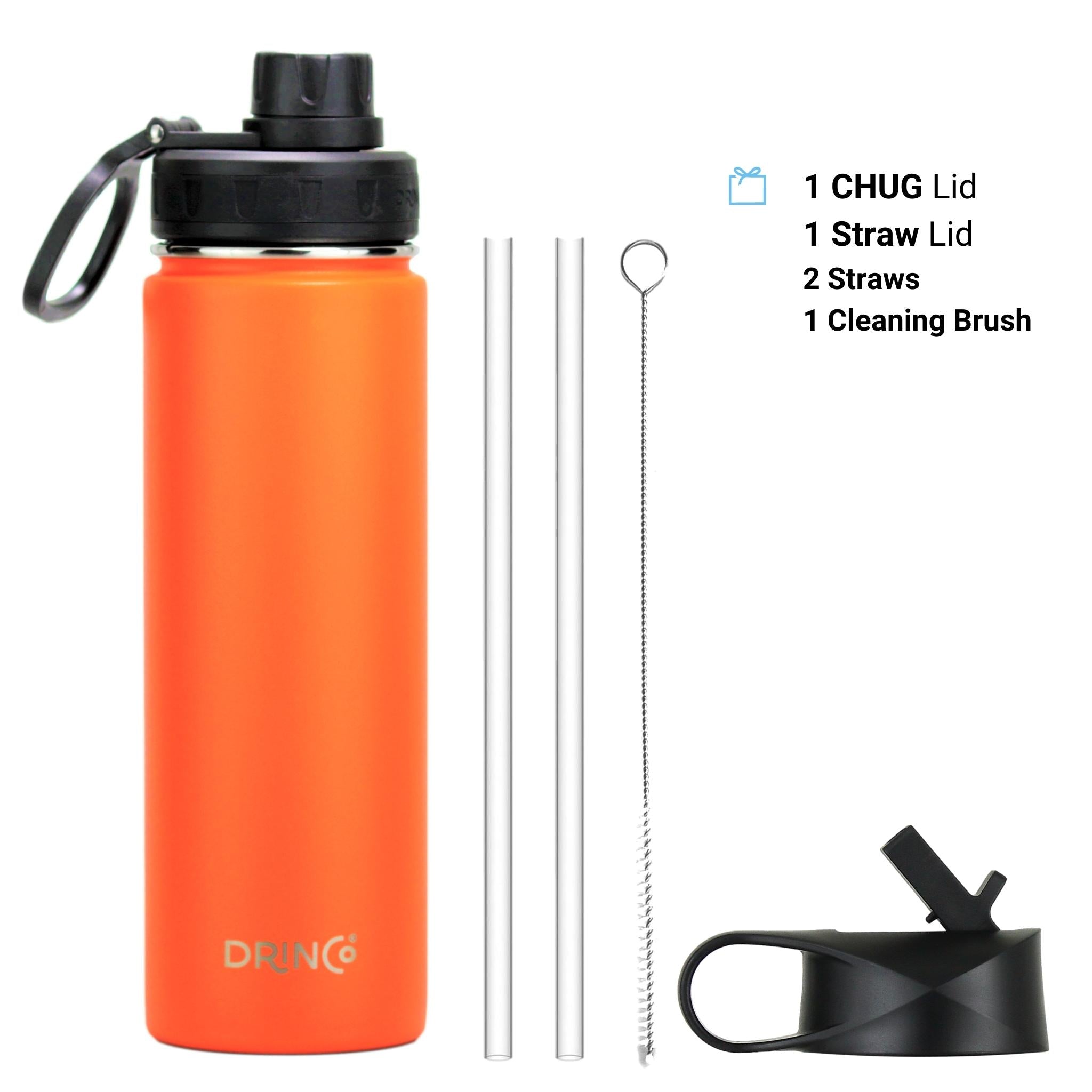 DRINCO® 22oz Stainless Steel Sport Water Bottle - Orange Orchid Lavender