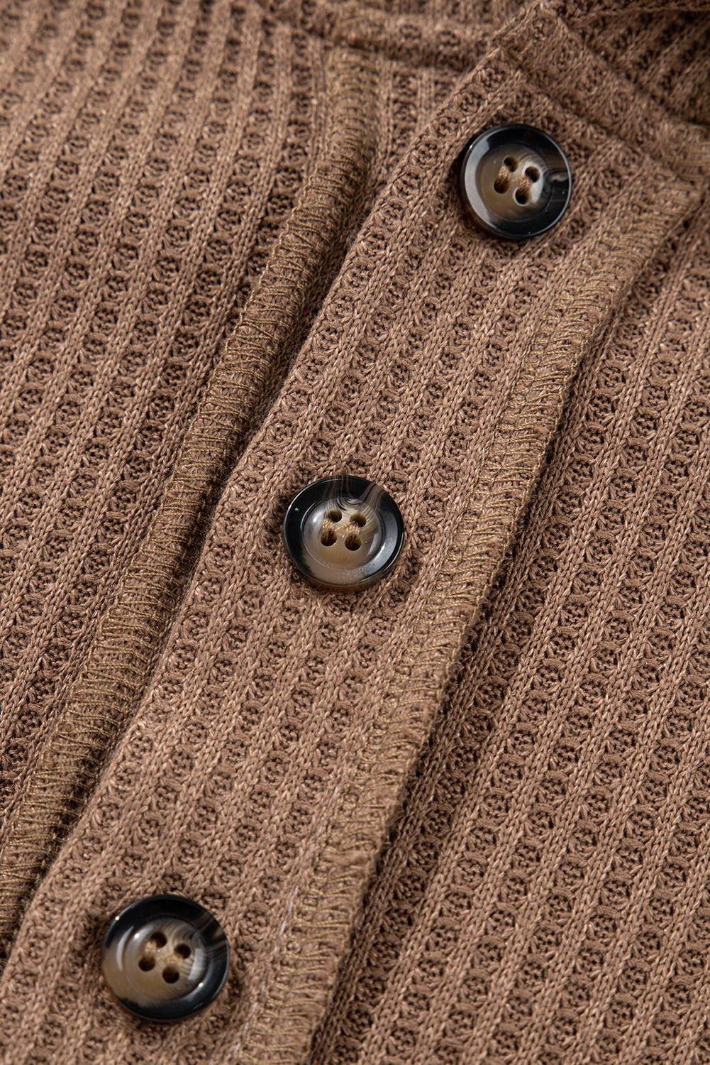 Waffle Patchwork Exposed Seam Oversize Hoodie Byzantium Bay