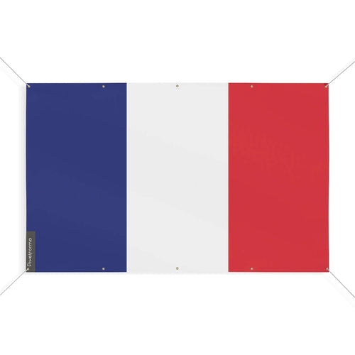 Drapeau de la France – Taille S – 10 Œillets – Polyester Résistant